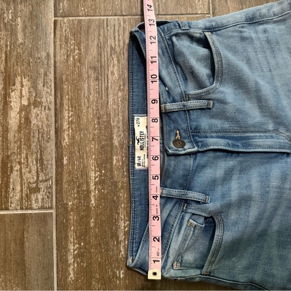 Vintage Hollister Blue Flare butterfly Jeans with Distressed Details - Picture 10 of 13